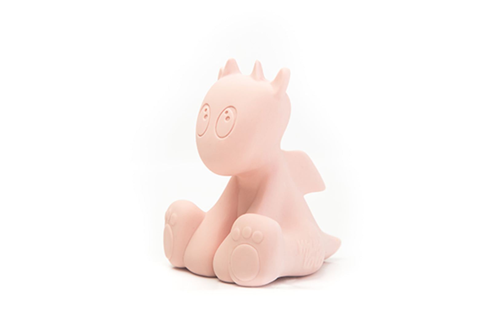 Baby Pink Lolo the Dragon Teething and Bath Toy side view